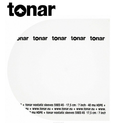 Wewnętrzne koperty do płyt 7” marki Tonar (5983) – 50 sztuk