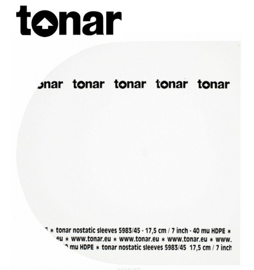 Wewnętrzne koperty do płyt 7” marki Tonar (5983) – 50 sztuk