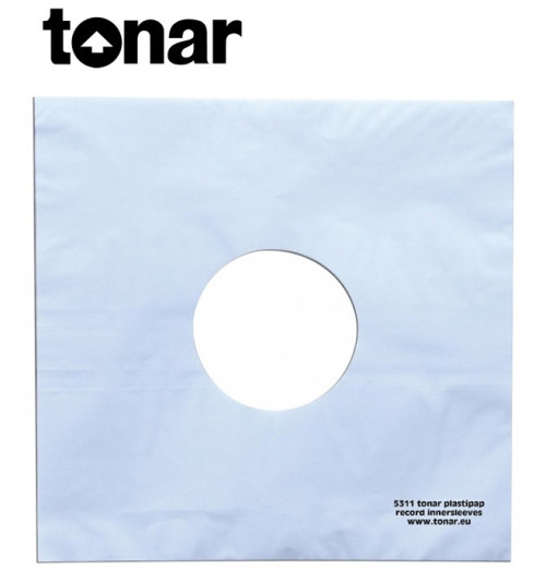 Wewnętrzne koperty do płyt 12” marki Tonar Plastipap (5311) – 25 sztuk