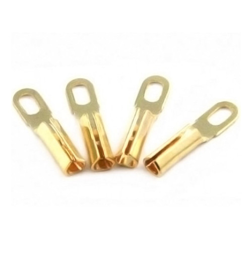 Pozłacane końcówki do okablowania gramofonowego Tonar - komplet 4 szt.