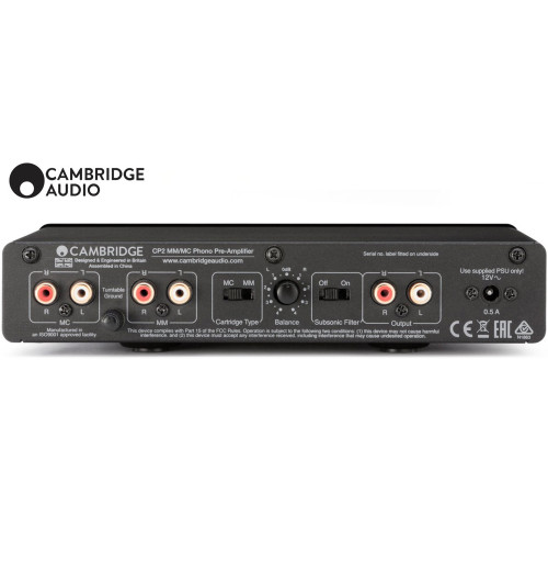 Cambridge Audio CP2 – Przedwzmacniacz gramofonowy MM/MC