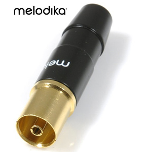 Melodika MDGANT – Pozłacane gniazdo antenowe IEC 1szt.