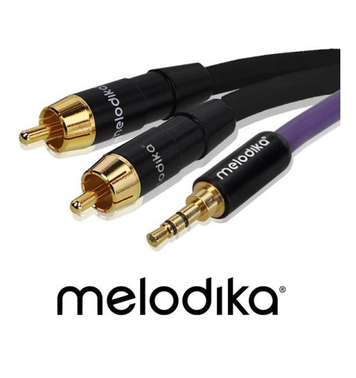 Melodika MDMJ2R10 Kabel Jack 3.5mm - 2 RCA 0.5m