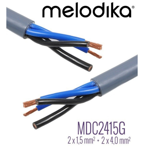 Kabel głośnikowy Melodika OFC Gunmetal Edition MDC2415G Bi-Wire