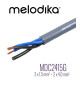 Kabel głośnikowy Melodika OFC Gunmetal Edition MDC2415G Bi-Wire
