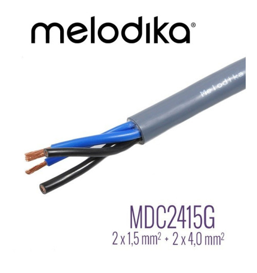 Kabel głośnikowy Melodika OFC Gunmetal Edition MDC2415G Bi-Wire