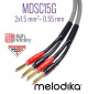 Kable głośnikowe 2x1,5mm2 MDSC1550G Melodika 5m