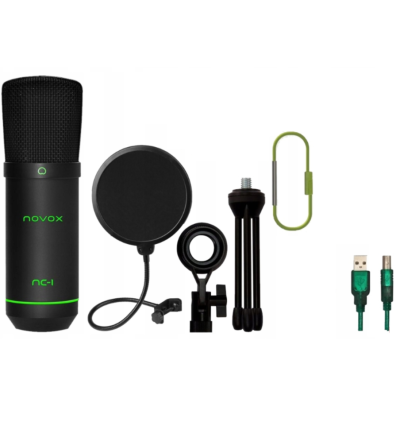 Novox NC-1 GAME Mikrofon pojemnościowy + Pop Filtr