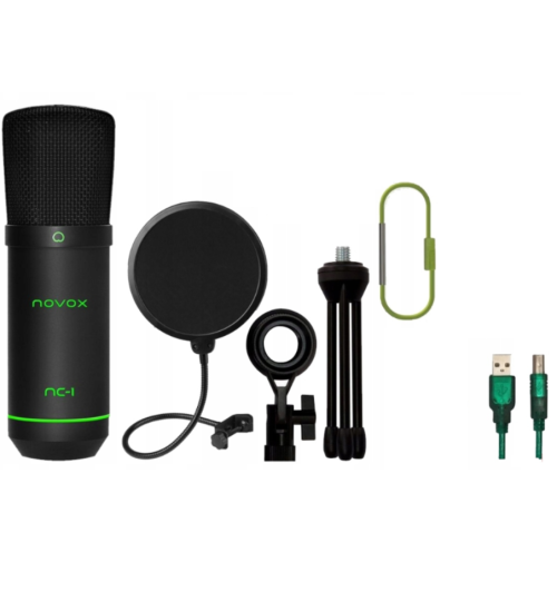 Novox NC-1 GAME Mikrofon pojemnościowy + Pop Filtr