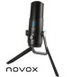 Mikrofon Novox NC-X + statyw biurkowy + pop filtr