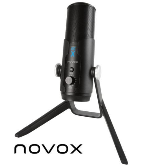 Mikrofon Novox NC-X + statyw biurkowy + pop filtr