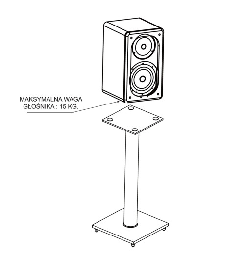 Podstawki pod głośniki TAGA Harmony TSS-96G - para