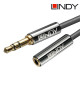 Lindy CROMO 35328 - Przedłużacz mini-jack 3,5mm stereo 2m