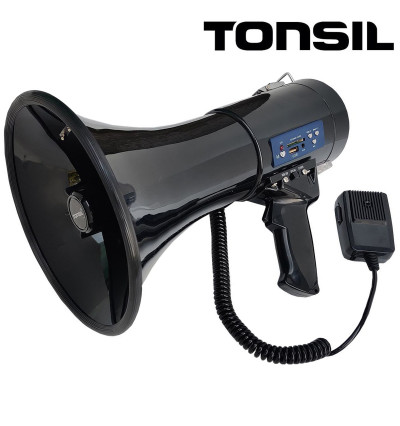 Tonsil TE 23/20 MP3, USB, SD - Megafon bezprzewodowy z akumulatorem Czarny