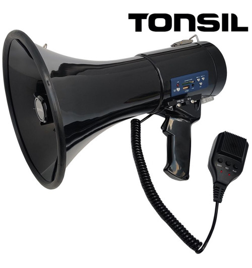 Tonsil TE 24/20 MP3, USB, SD - Megafon bezprzewodowy Czarny