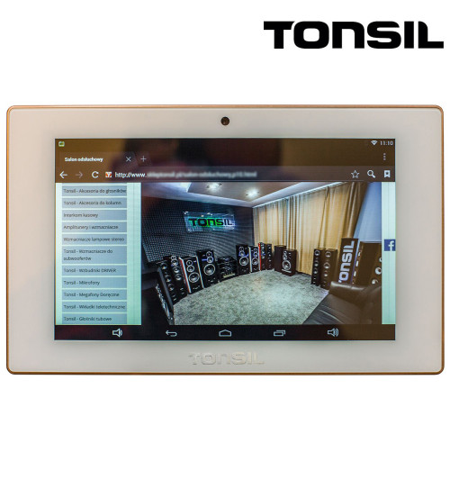 Tonsil WS-70 - Odtwarzacz ścienny 4 x 30W, Android, USB, SD, Bluetooth