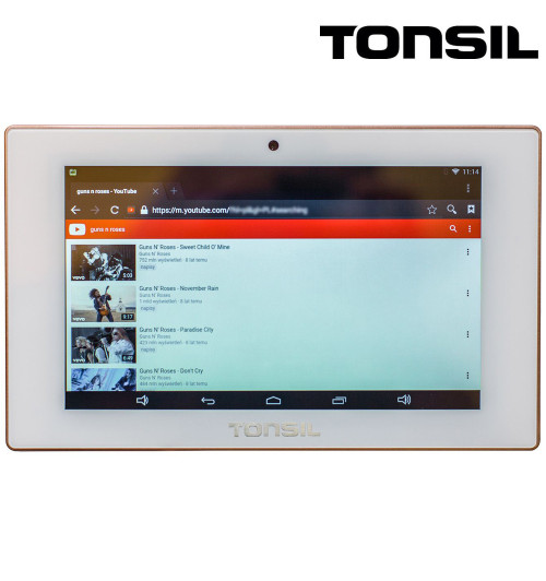 Tonsil WS-70 - Odtwarzacz ścienny 4 x 30W, Android, USB, SD, Bluetooth