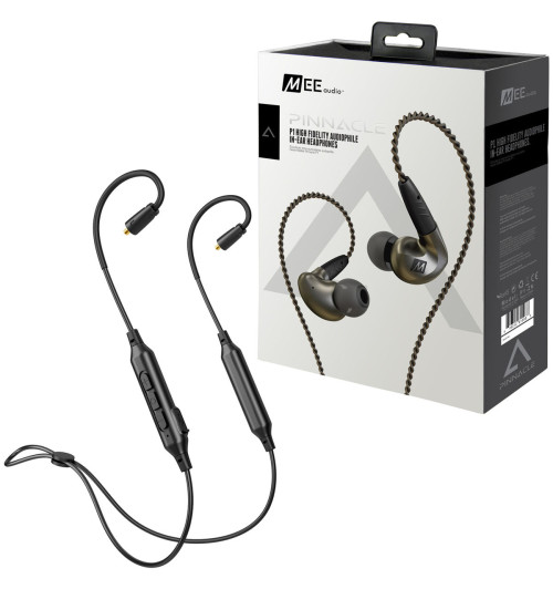 MEE Audio Pinnacle P1 + BTX1 - Słuchawki dokanałowe z adapterem Bluetooth