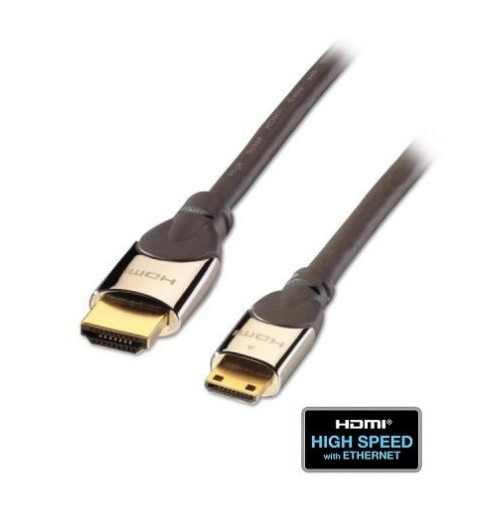 Kabel (przewód) HDMI - mini HDMI Lindy 41435 - 0.5m