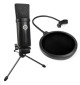 SAIBU MU-1 - Studyjny mikrofon pojemnościowy USB + POP Filtr