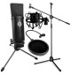 SAIBU MU-1 - Mikrofon pojemnościowy USB + Statyw 2m + POP Filtr + Kosz antywibracyjny