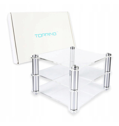 Topping Audio Rack - Akrylowa półka/stolik na wzmacniacz