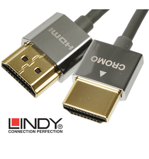 Kabel (przewód) HDMI Cromo Slim Lindy 41671 - 1m