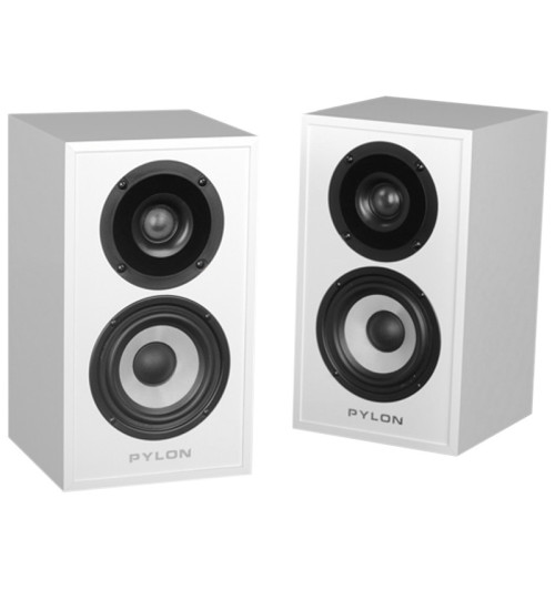 Pylon Audio Pearl Sat Biały HG – Kolumny podstawkowe (para)
