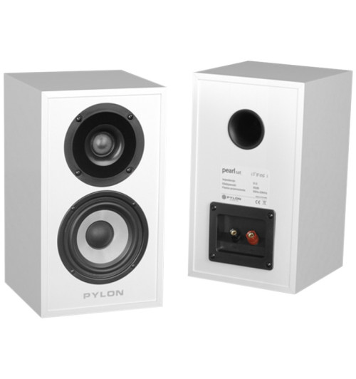 Pylon Audio Pearl Sat Biały HG – Kolumny podstawkowe (para)