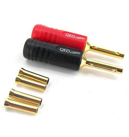 QED QE1810 - Wtyk bananowy 2 szt.