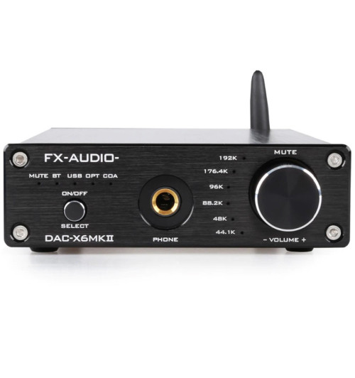 Fx-Audio DAC-X6 MKII - Wzmacniacz słuchawkowy DAC z Bluetooth
