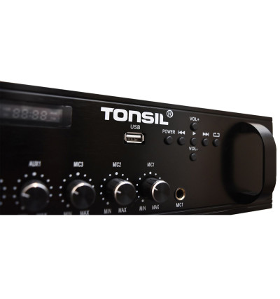Tonsil WL-150U - Wzmacniacz miksujący 5-strefowy 150W MP3 / USB