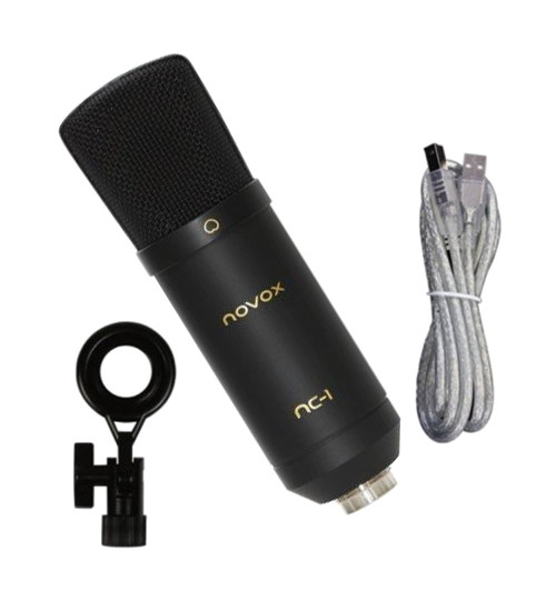 Mikrofon NOVOX NC-1 + POP filtr + stojak + kosz antywibracyjny