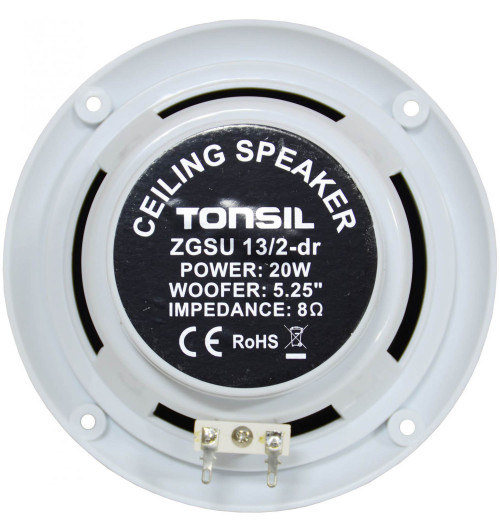 Tonsil ZGSU 13/2-DR – Głośniki sufitowe wewnętrzne 20 W (para)