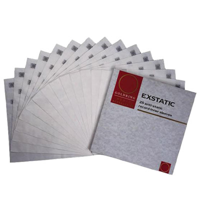 Goldring Exstatic Record Sleeves – Wewnętrzne okładki antystatyczne do płyt 12” - 25 sztuk