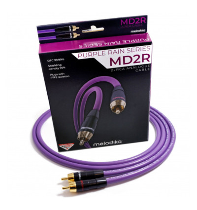 Melodika MD2R25 2.5m Kabel audio cinch 2 RCA - 2 RCA