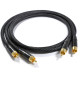 Melodika MD2RD25 Black Edition - Kabel 2x RCA 2.5 m