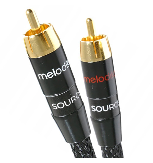 Melodika MD2RD70 Black Edition - Kabel 2x RCA 7 m