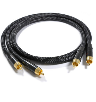 Melodika MD2RD70 Black Edition - Kabel 2x RCA 7 m