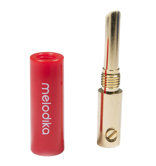 Melodika MDBFA4 - Pozłacane wtyki bananowe BFA / Camcon komplet 4 sztuki