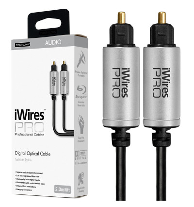 Techlink iWires Pro 711212 – Kabel optyczny Toslink 2m