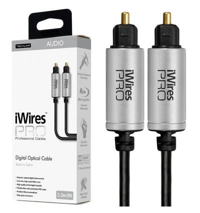 Techlink iWires Pro 711213 – Kabel optyczny Toslink 3m