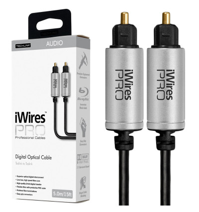 Techlink iWires Pro 711215 – Kabel optyczny Toslink 5m