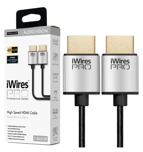Techlink iWires Pro Slimline 711201 – Kabel HDMI 1,5m