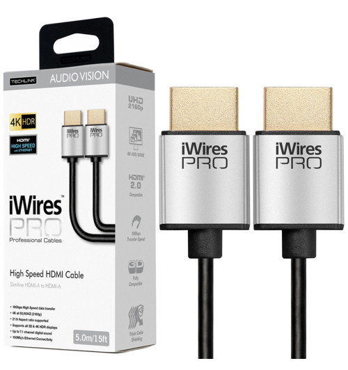 Techlink iWires Pro Slimline 711205 – Kabel HDMI 5m