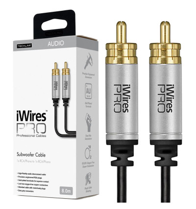 Techlink iWires PRO 711058 – Kabel do subwoofera RCA - RCA 8m