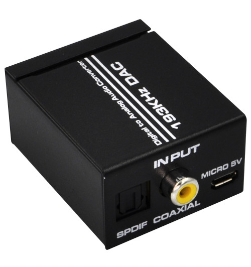 WireWay WW420201 - Konwerter audio DAC Toslink SPDIF / Coaxial do 2 x RCA