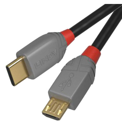 Lindy Anthra Line 36892 - Kabel USB-C 2.0 - Micro USB-B – 2m