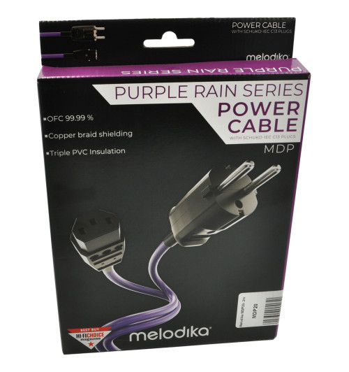 Melodika MDP07 Kabel zasilający z uziemieniem 0.75m Schuko-IEC C13