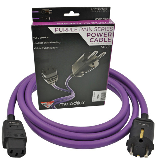 Melodika MDP50 Kabel zasilający z uziemieniem 5m Schuko-IEC C13